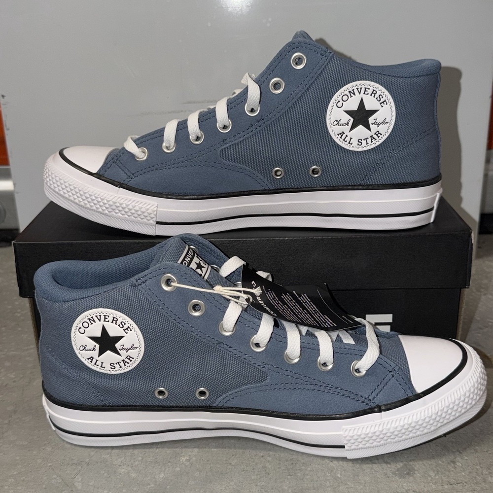 Converse CTAS Malden Street Sneakers Blue Mens Size 10 Mid Top Shoes NEW